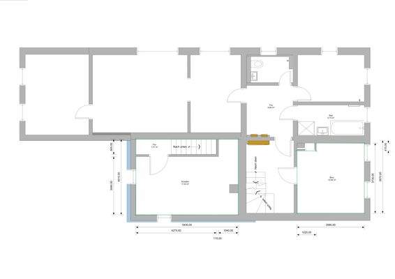 Wohnungsgrundriss (Obergeschoss)