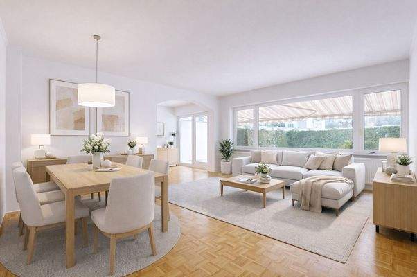 Wohn-/ und Essbereich - EG Visualisierung I