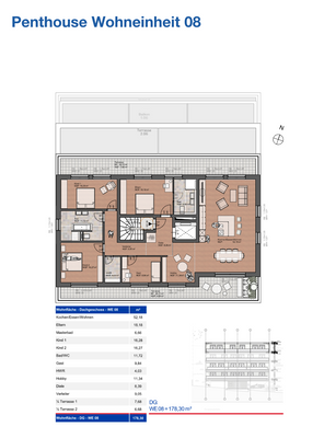 Grundriss Penthouse WE08