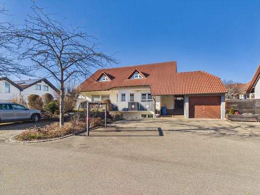 Ansicht Frontseite des Hauses 