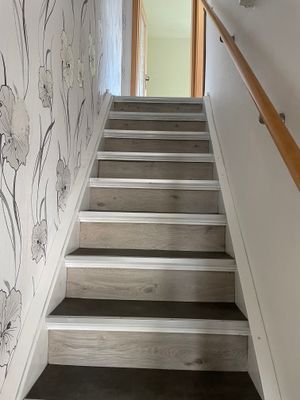 Treppe zum Obergeschoss