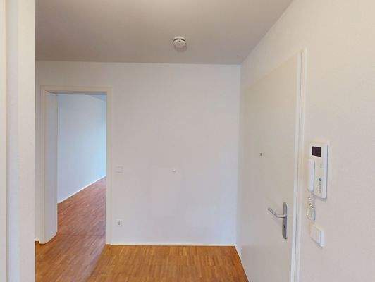 Eingangsbereich, Beispielwohnung im Objekt