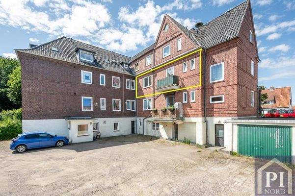 Geschützter Balkon zur Hofseite