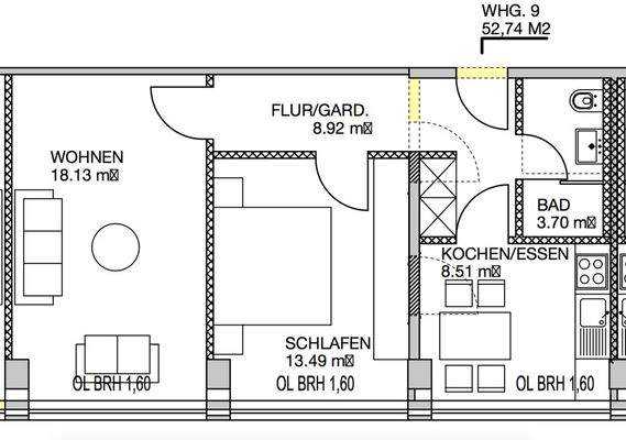 Grundriss Wohnung