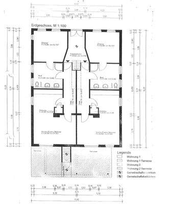 Grundriss Wohnung 1 und 2