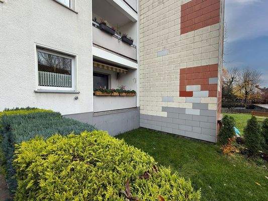 Blick auf den Balkon