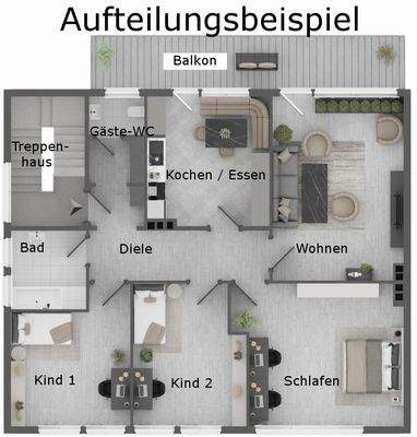 Grundriss 1. Obergeschoss