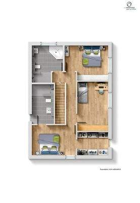 Grundriss / Skizze Obergeschoss