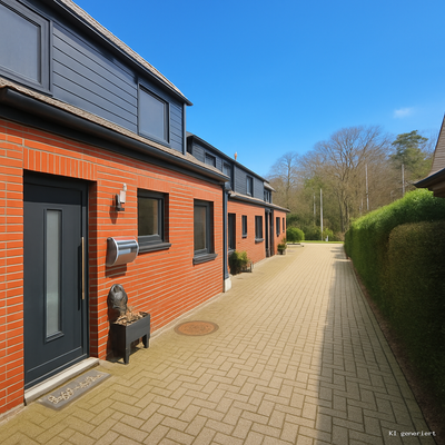 Wohnhaus mit Auffahrt