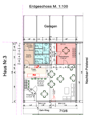 Grundriss Gewerbeeinheit Erdgeschoss