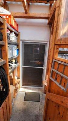 Türe vom Schlafbereich in den Außenbereich