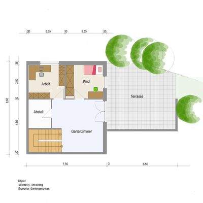 BV Altensteig Grundriss GartenG bunt beschr