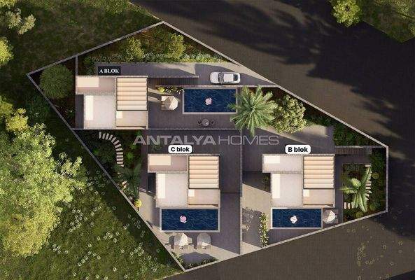 Detached 4-Bedroom Sea View Villa with Pool in Alanya