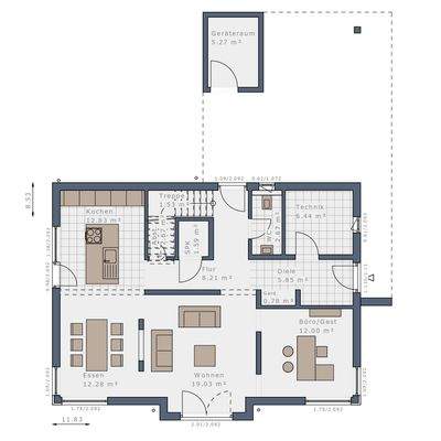 Grundriss Erdgeschoss