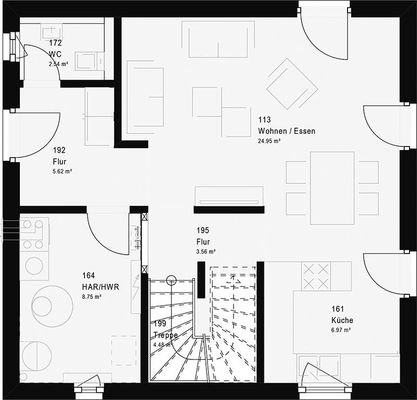 cleverer Grundriss TREND 11.0 S EG massa haus