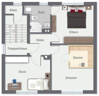 Grundriss Obergeschoss