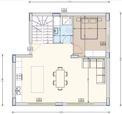 Kreta, Ammoudara: Geräumige, zweistöckige Villa mit Aussicht und Swimmingpool zu verkaufen