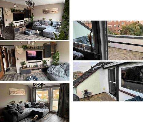 DG - Wohnzimmer mit Balkon