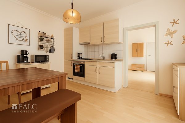 Küche Wohnung rückseitig