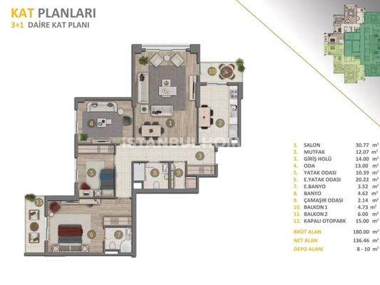New Apartments with High Investment Chance in Istanbul