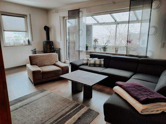 Wohnbereich mit Heizkamin