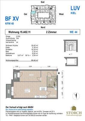 Grundriss WE 44 Baufeld XV 