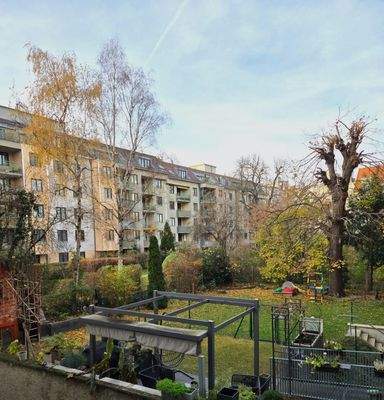 Fenster-Ausblick von der Wohnung