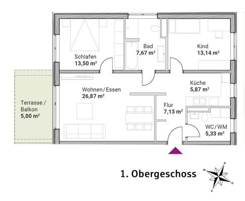 Wohnung 17 (Wohnungstyp A)