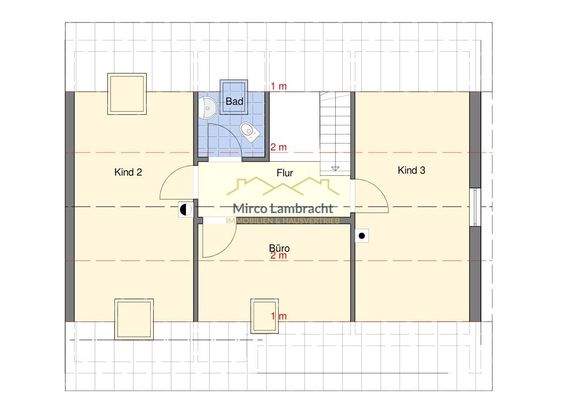 ausgebautes Dachgeschoss zur Orientierung