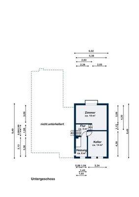 Grundriss Untergeschoss
