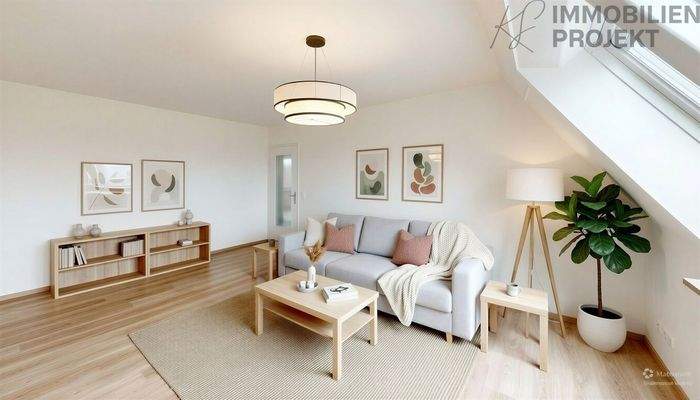 Wohnzimmer - Möblierungsvorschlag KI generiert