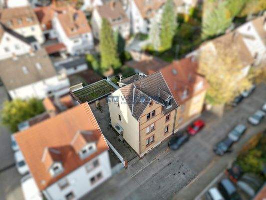 Hausansicht Vogelperspektive 