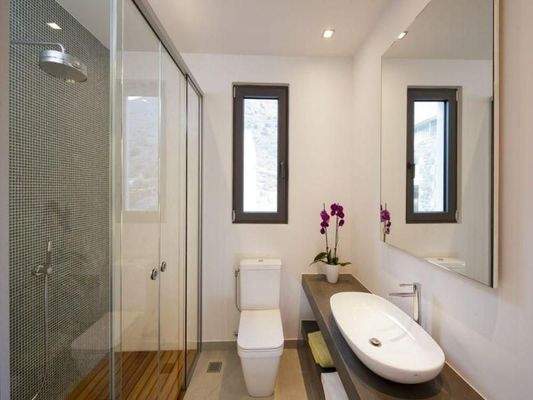 Kreta, Schisma Eloundas: Luxus-Villa mit herrlichem Blick auf Meer, Bucht und Insel zu verkaufen