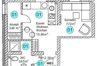 Grundriss Whg. 01