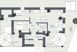 Grundriss Aufteilung W1