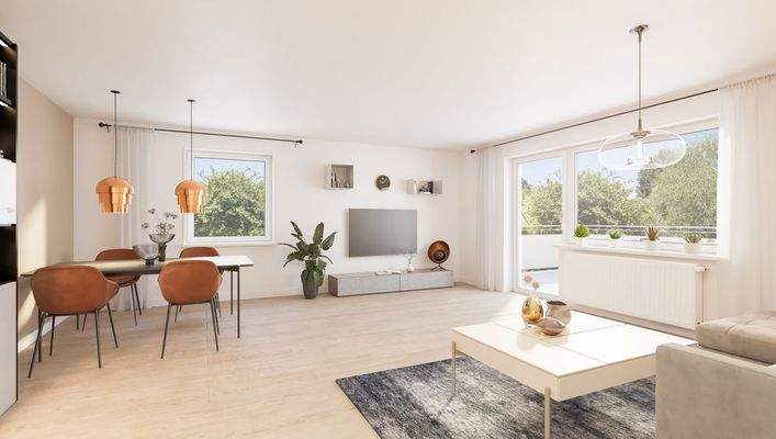 Wohnzimmer visualisiert