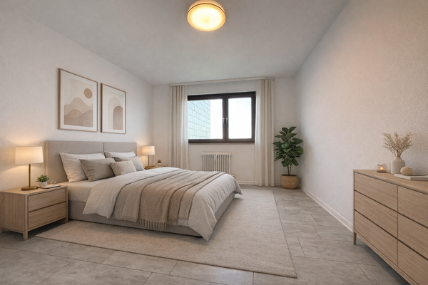 Schlafzimmer - möbliert