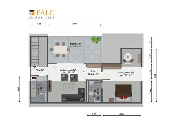 Grundriss Dachgeschoss