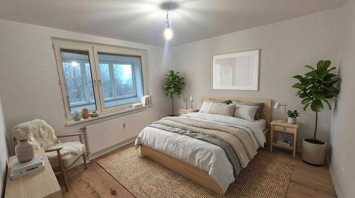 Virtual Staging: Schlafzimmer