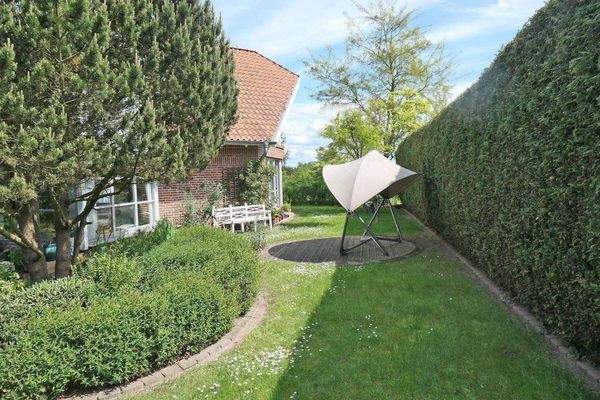 Gartenanlage an der Rückseite