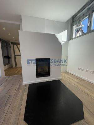 Kaminofen im Wohnzimmer