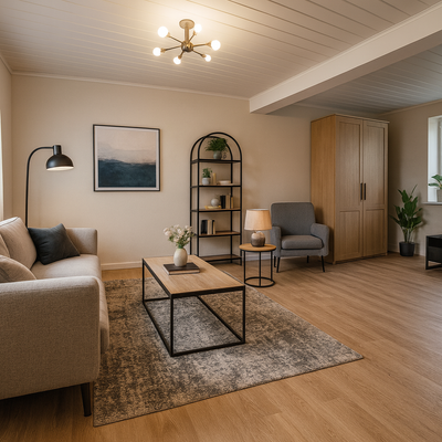 OG Wohnzimmer Einrichtungsbeispiel (KI)