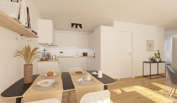 In der offenen Wohnküche bereiten Sie köstliche Mahlzeiten zu