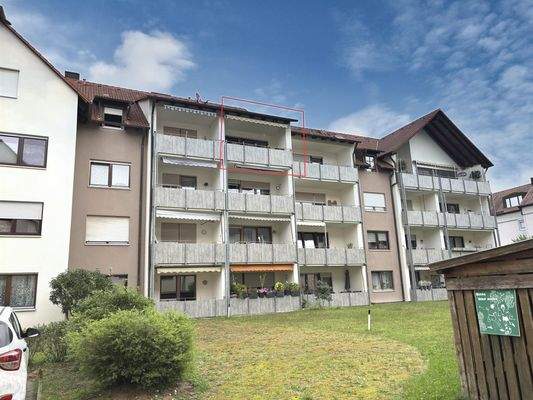 Ansicht Süd-West - markiert