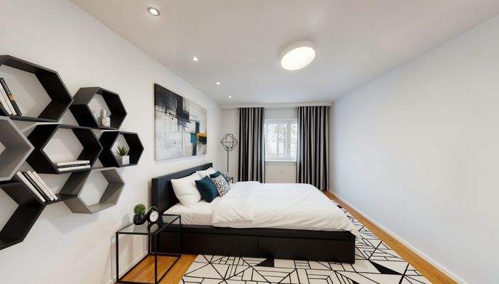 Schlafzimmer - Ansicht 1 - (möbliert)