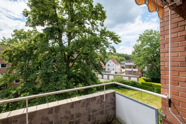 Blick vom Balkon