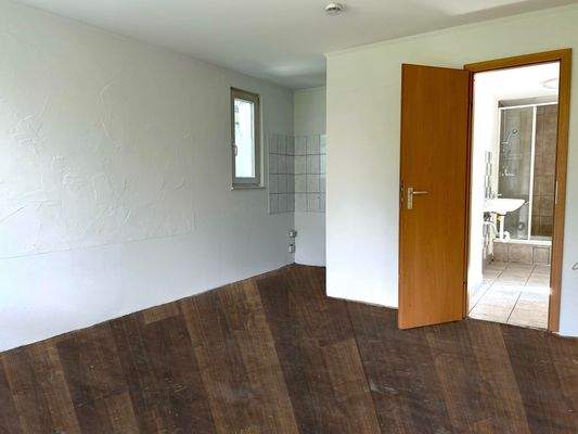 Wohnzimmer mit Küchenanschluss