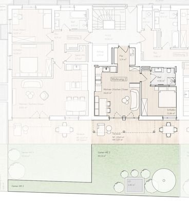 Grundriss Wohnung 2