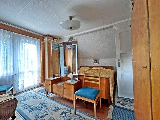 Balkonzugang im Schlafzimmer