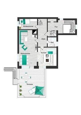 Grundriss Obergeschoss